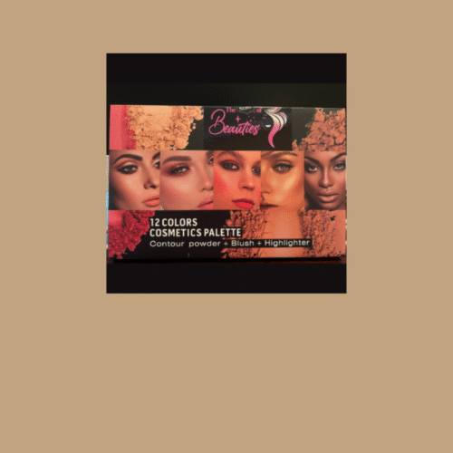 State of Beauties 12-Color Face Palette- Contour, Blush & Highlighter